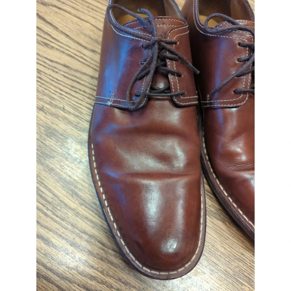 Men's 9.5 M Cole Haan Brown Chestnut‎ Leather Comfort Dress Shoes